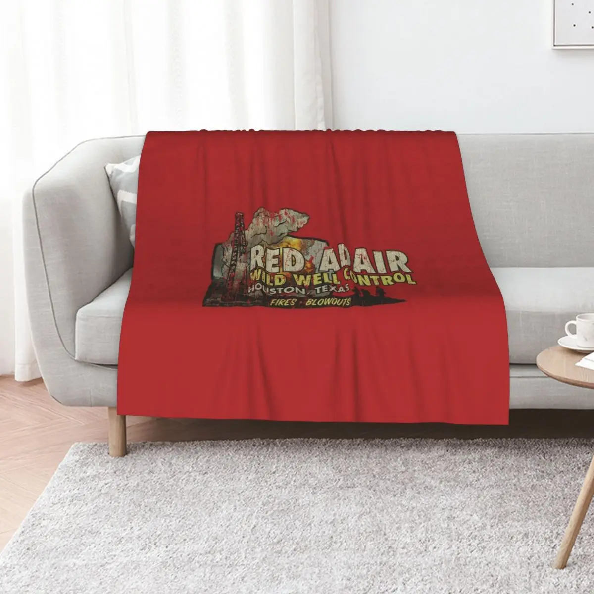 Red Adair Wild Well Control 1959 Throw Blanket Beach Retros Soft Big Plaid Decorative Sofa Thermal Blankets