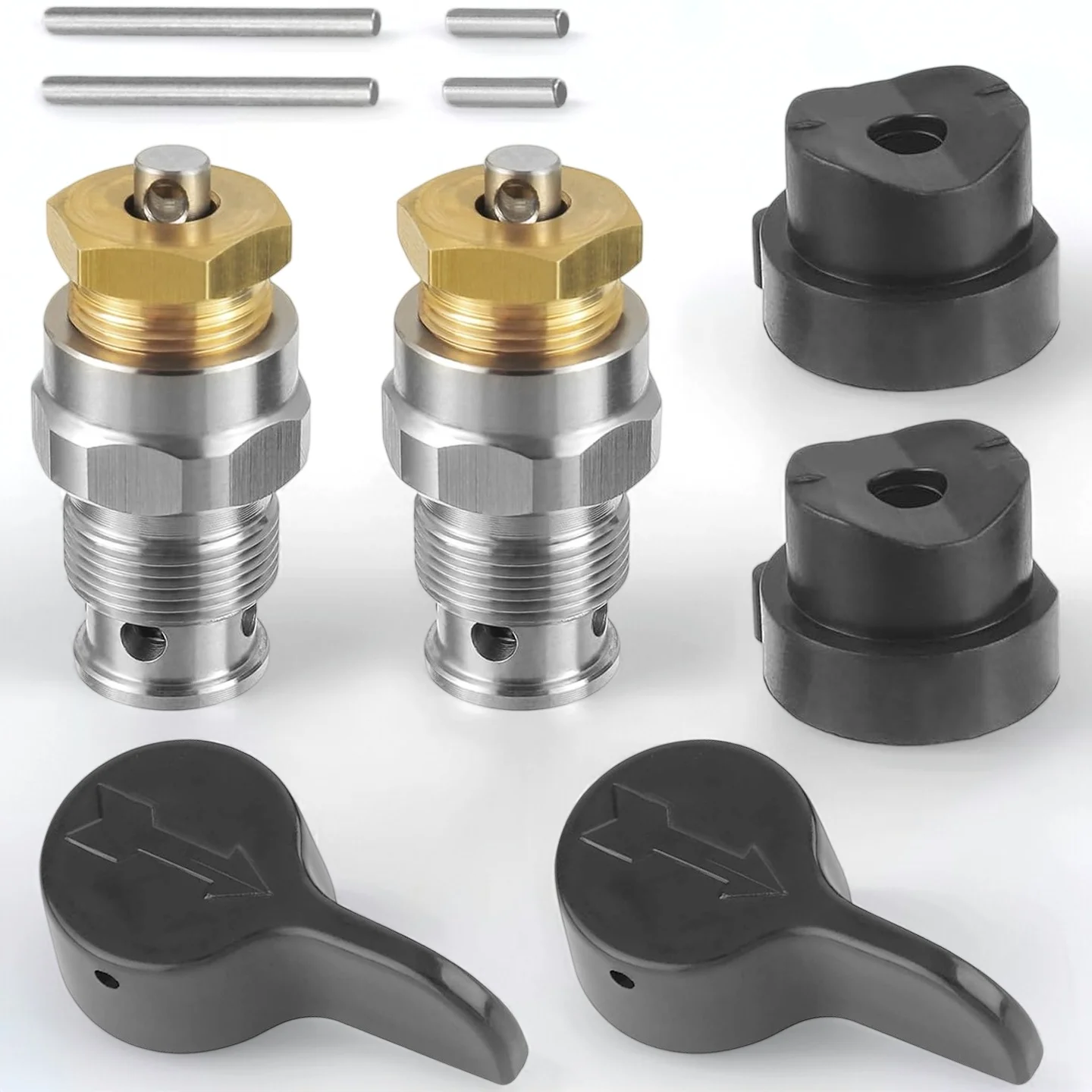 2-teiliges Airless-Farbspritzgerät-Rückschlagventil, kompatibel mit 230 390 395 490 495 595 3400, Ersatzventil-Kit mit Griff