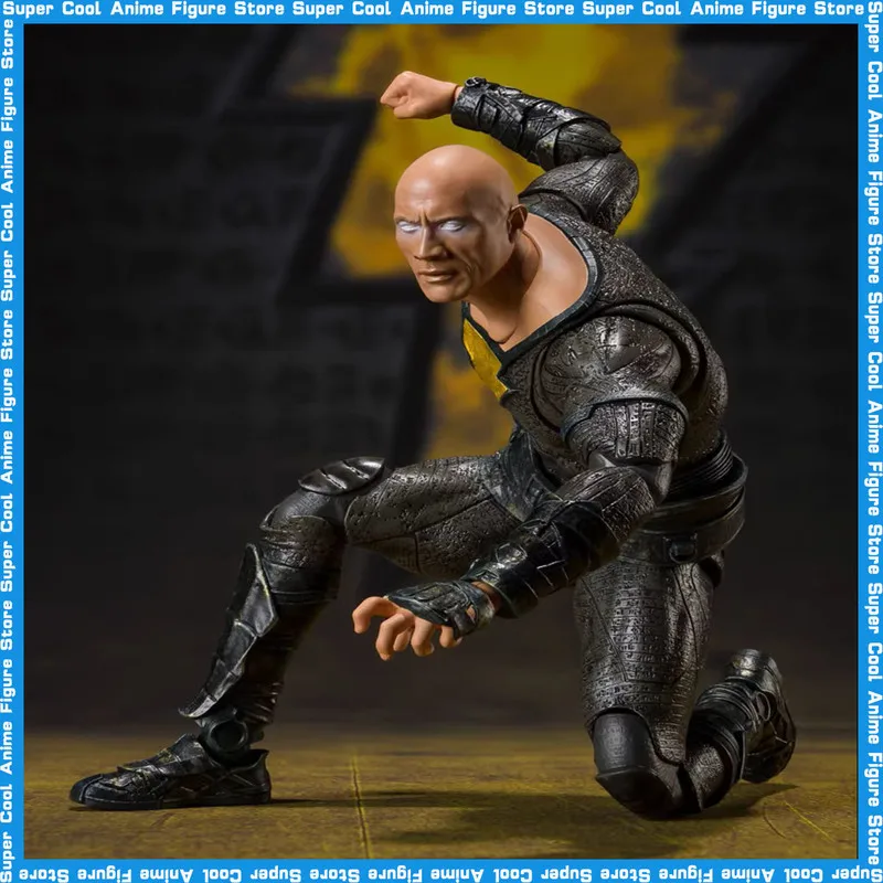 

Black Adam Action Figures Original Bandai S.H.Figuarts Dwayne Johnson In Stock Anime Collection Model Toys Gift