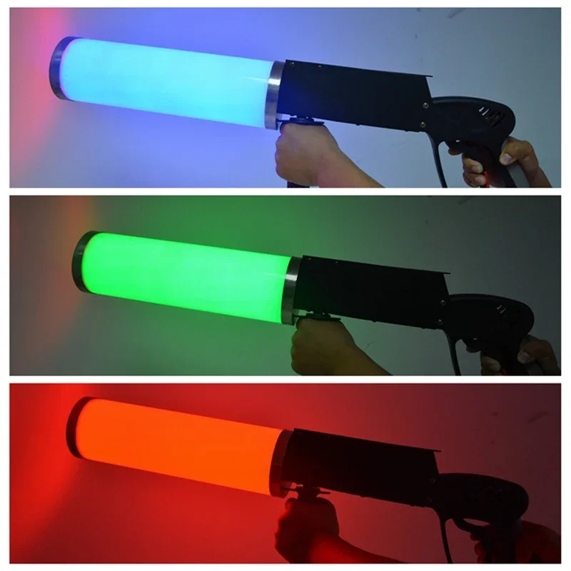 

Stage smoke machine Led carbon dioxide air column gun CO2 handheld atmosphere dry ice gun spray smoke air gun nightclub bar