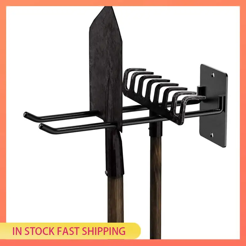 

AA05 сверхмощный органайзер для хранения, стальное настенное крепление для садовых инструментов, лопата, грабли, органайзер для метлы, настенный крючок, 4 шт.