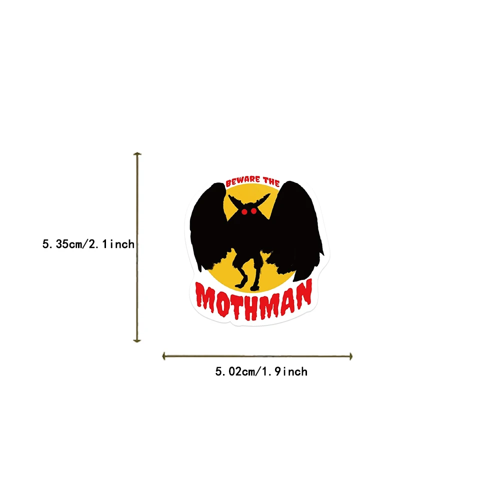 50PCS Cute Cartoon Mothman Stickers Graffiti Stickers DIY Luggage Laptop Skateboard Motorcycle Bicycle Stickers Wholesale