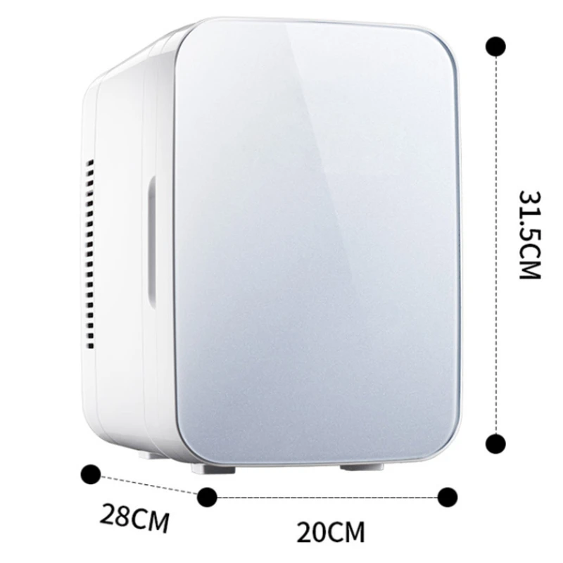 ミニインテリジェントポータブルミニ冷蔵庫,USB充電,冷暖房,デュアルユース,寮,家庭用
