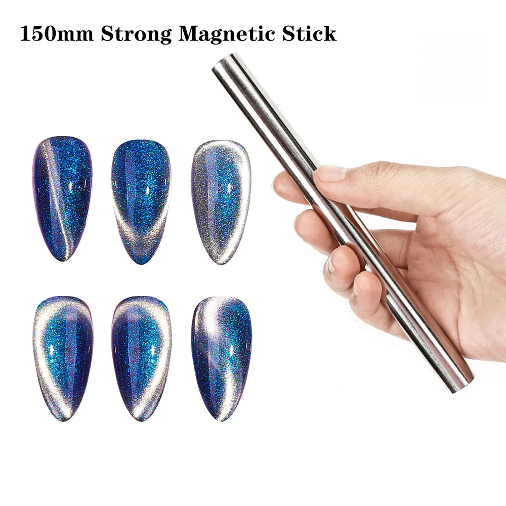 Superstarker dicker Streifenmagnet, Katzenaugen-Magnet für Nagelgelpoliermittel, 3D-Linienstreifen-Effekt, französische Multifunktions-Magnetstift-Werkzeuge