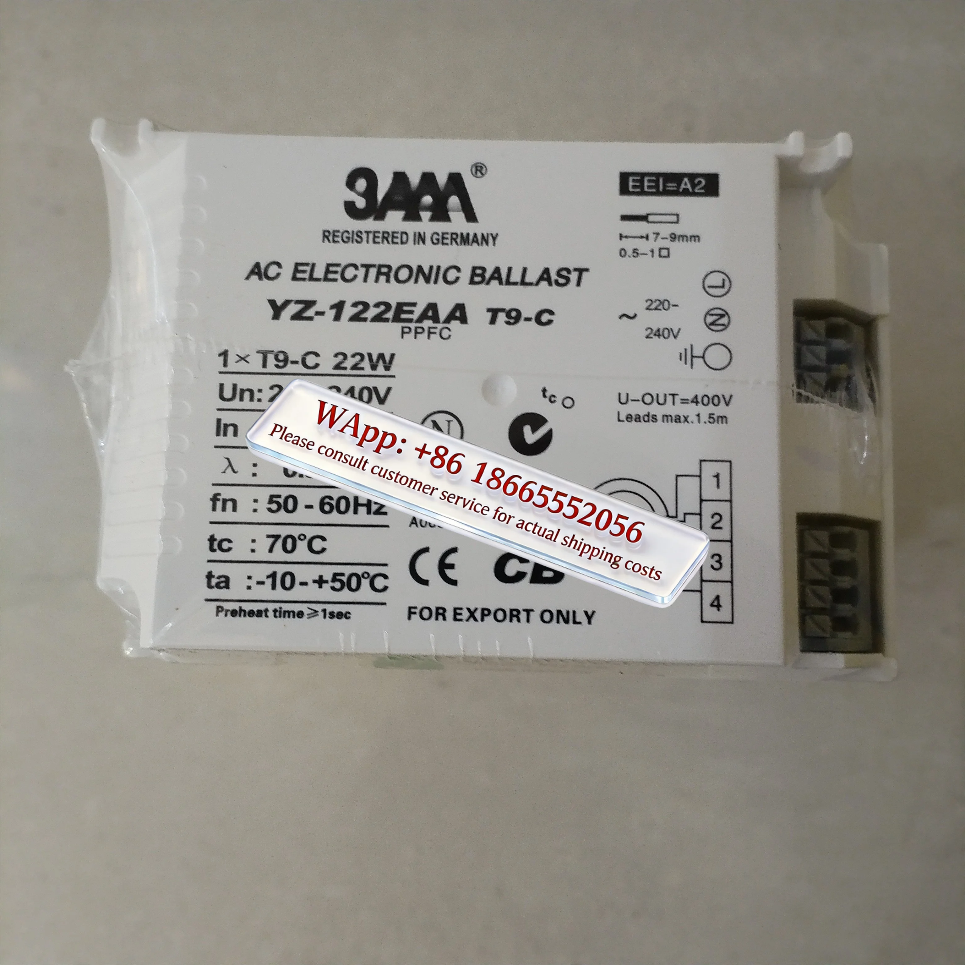 

FOR 3A AA brand foundry YZ-122/32EAA T9-C L103D TP standard preheating square ring fluorescent tube electronic ballast