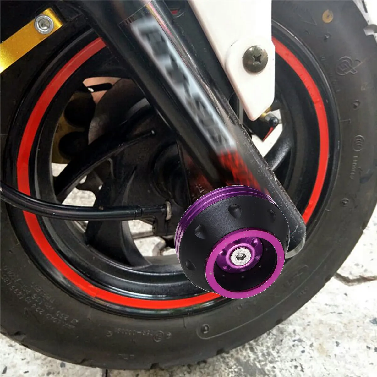 2Pcs Front Fork Cup Heavy Duty Alloy Anti Drop Collision Guard for Motorcycle Wheel Protection Easy Install Motorbike