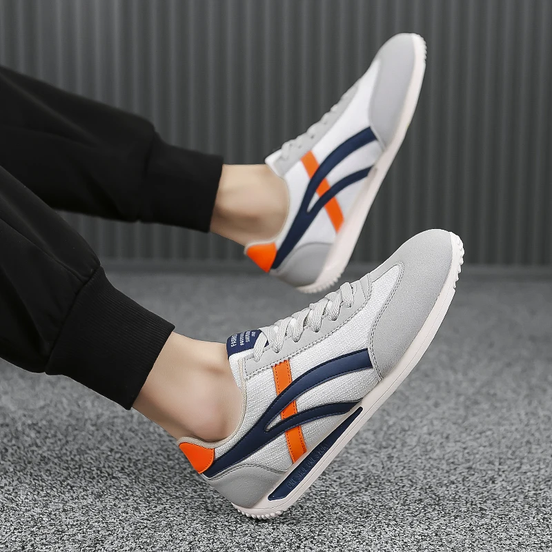 

Men's Shoes Breathable All-match Mesh Shoes Casual Sports Trendy Shoes Men's All-match Wear-resistant Running Shoes for Men