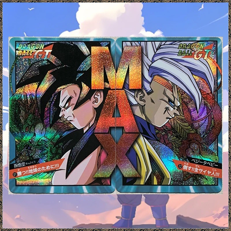 Anime Dragon Ball DIY ACG Gogeta Son Goku Desktop Battle Game Foil Holographic Prismatic Collectible Card Birthday Toy Gift