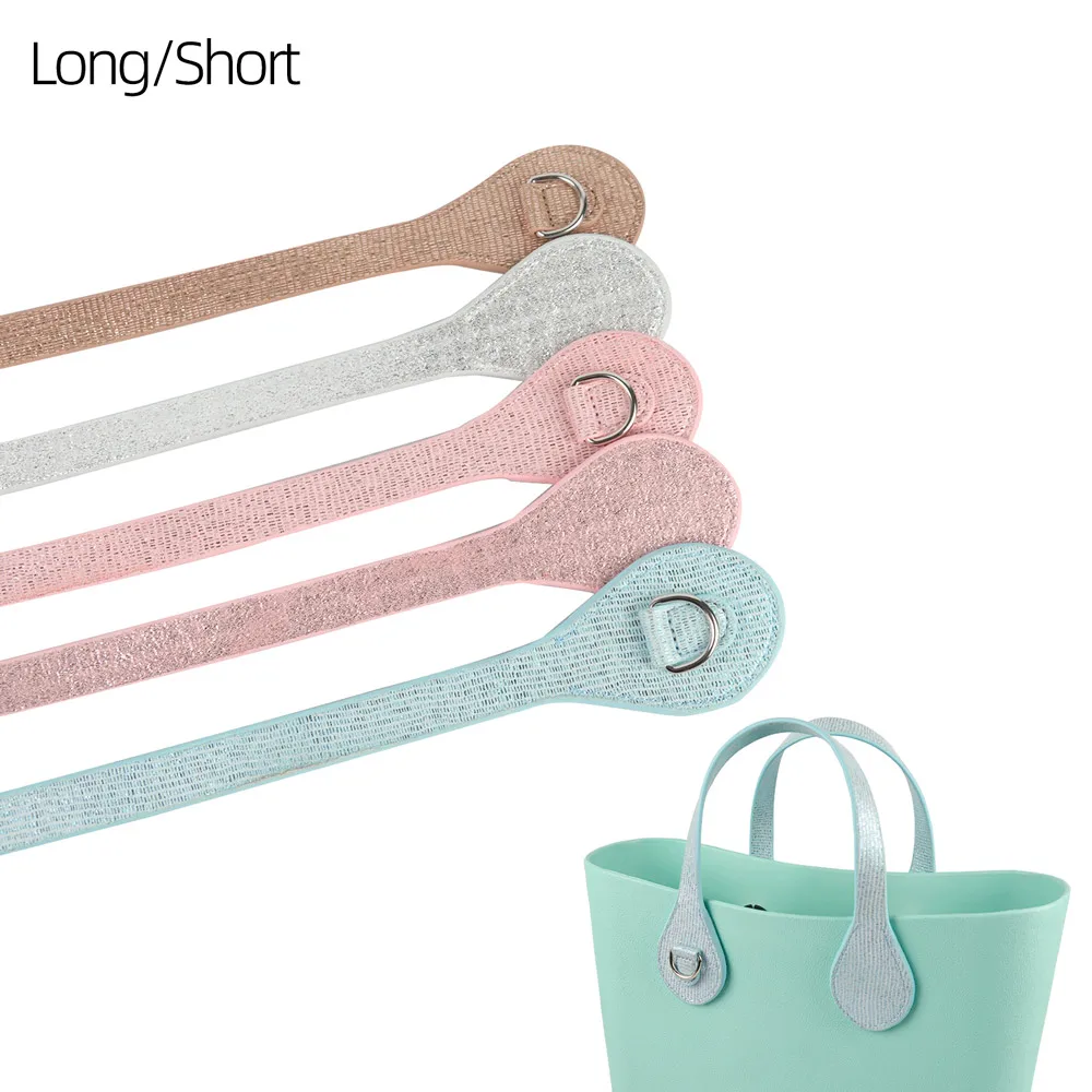 New Long Short Gilding flat Handles straps for obg Edge Painting Faux Leather Handles for for EVA o bag accessoires