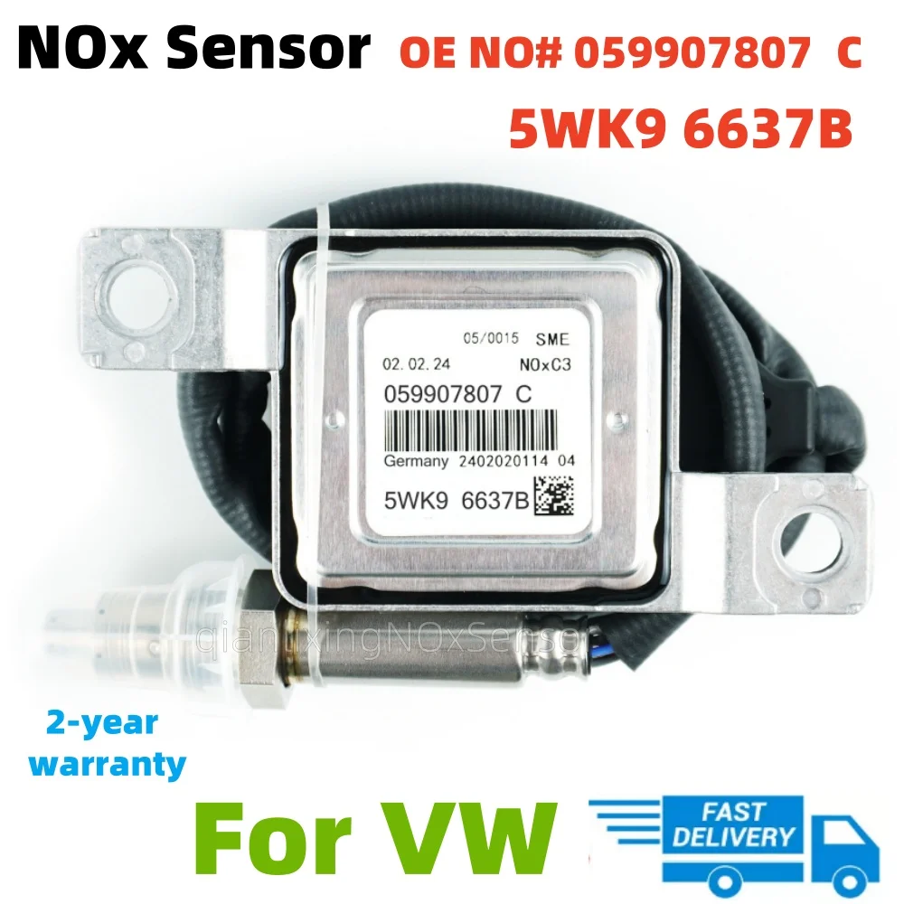 5WK9 6637B 059907807C 5WK96637B Nitrogen Oxygen Sensor Nox Sensor For AUDI Q7 VW Touareg TDI