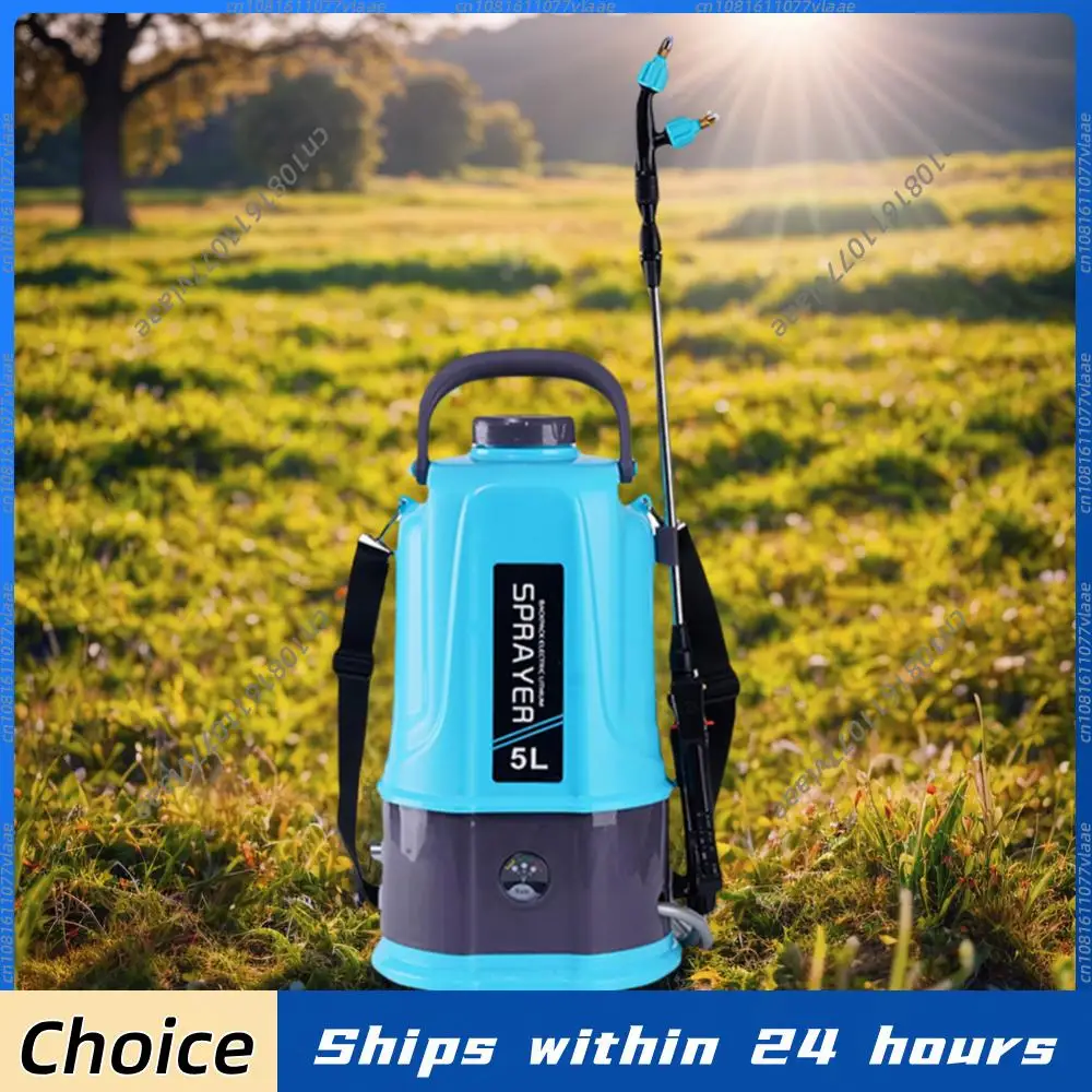 

Электрический опрыскиватель на 5 л с аккумулятором, регулируемым плечевым ремнем, для газона и сада