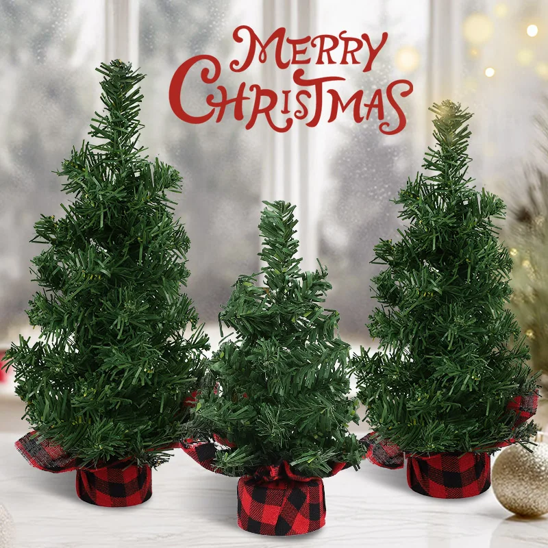 

15-30cm Artificial Mini Christmas Tree Pine Needle Branches for Christmas Home Tabletop Fireplace Decoration 2026 New Year Gifts
