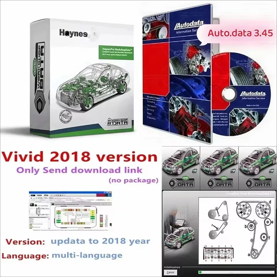 

2025 Latest HAYNES 2018 Version with Vivid 2015 + Autodata 3.45 Car Software + Vivid 2018.01V Workshop Data Atris-Stakis Technik