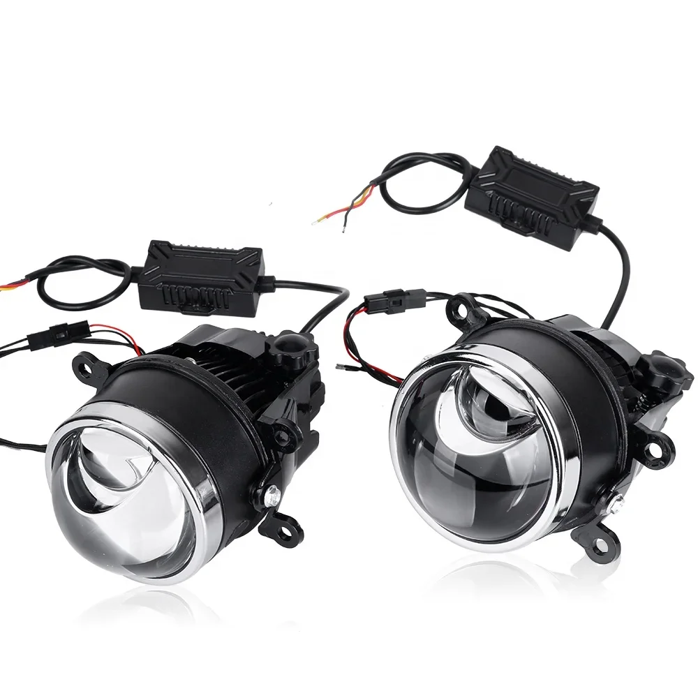 CQL 40w 3000k 6000k Matrix Bi LED Fog Lamp Projector Lights For Ford Focus MK2 MK3 Fiesta Ranger Opel Suzuki