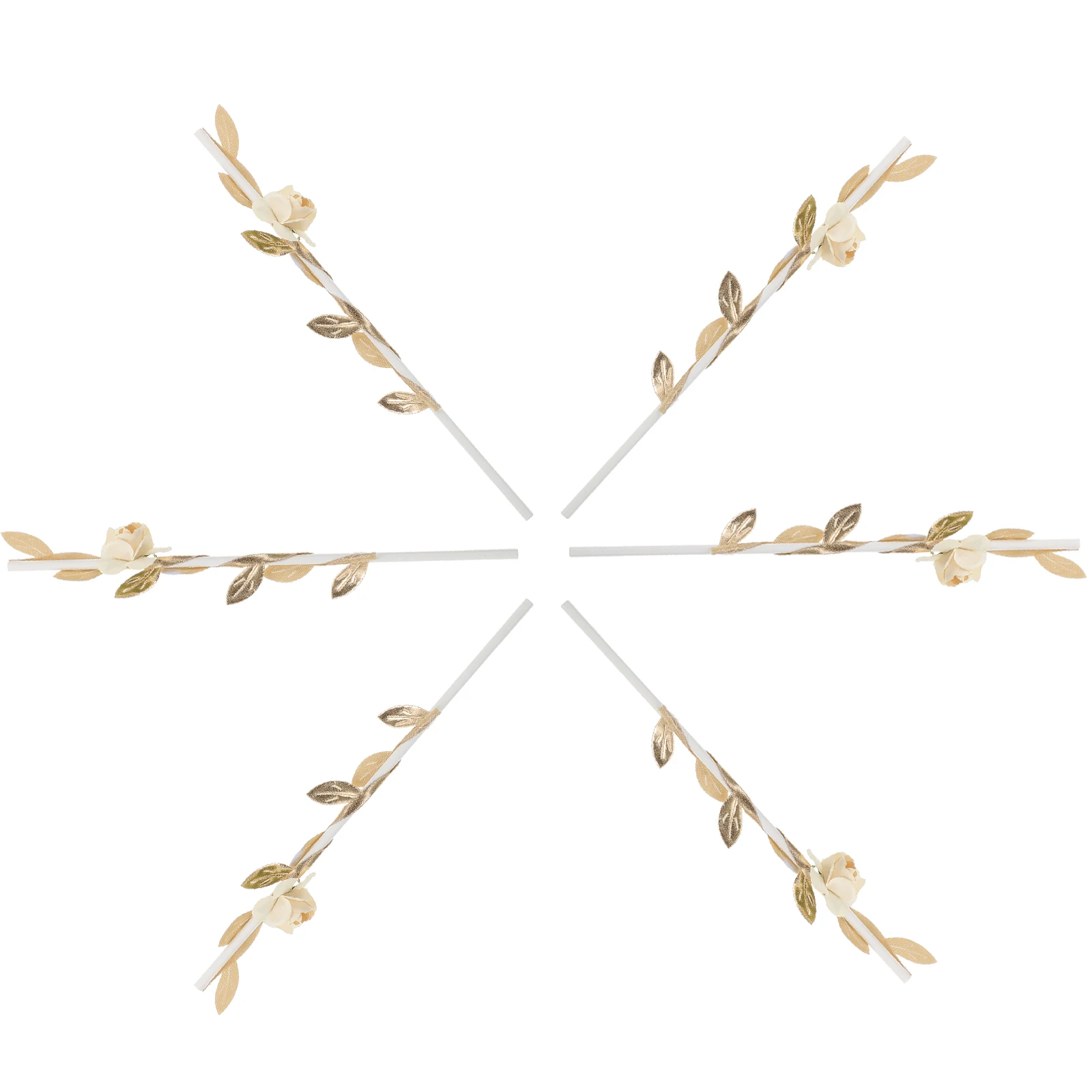 

6 Pcs Decor Cake Picks Durable Wedding Birthday Party Supplies Party Supplies Leaf Birthday Cake Picks Baking Decor