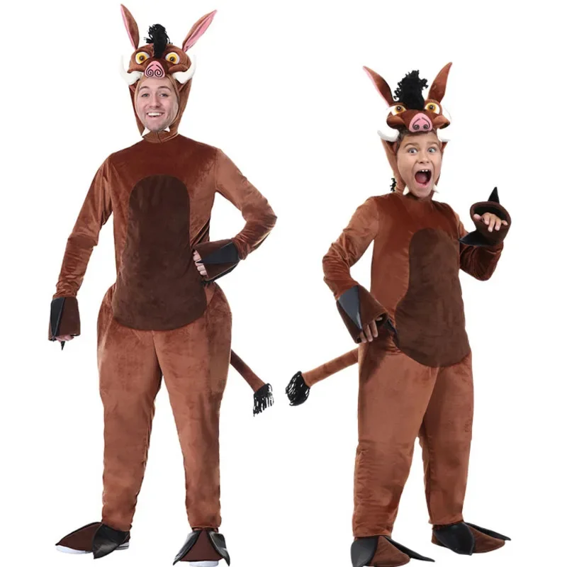 

Halloween Cosplay School Spring Festival Gala Stage Play Performance, Adult And Children's Wild Boar Role-playing Costumes