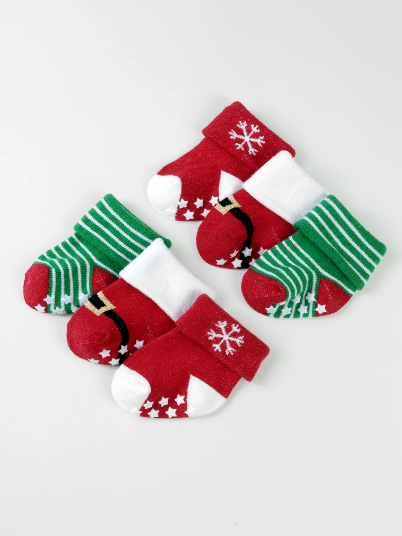 Merry Christmas Tree Snowman Santa Claus Clothes Autumn Winter Children White Tube Socks for Baby Infant Accessories Stuff