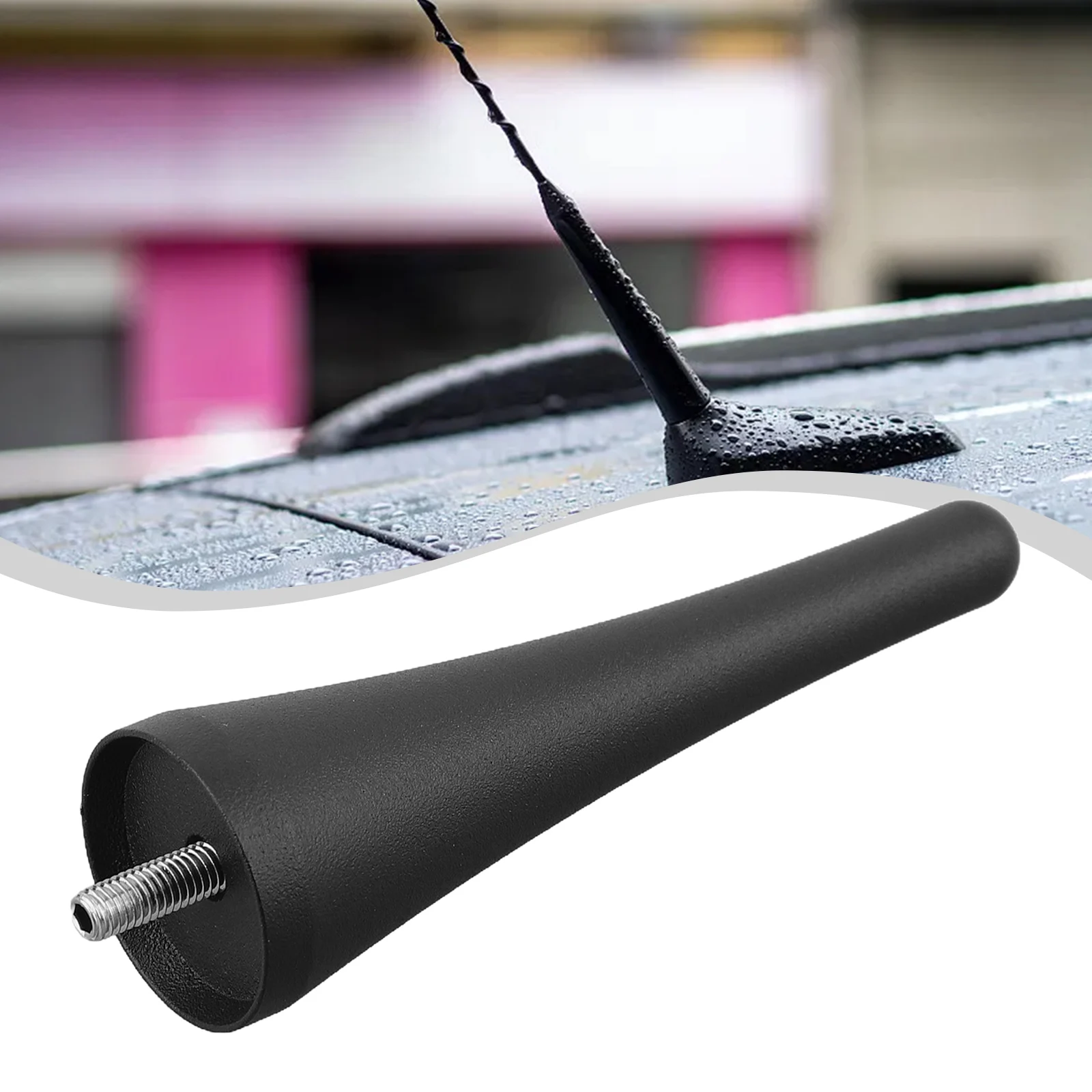 

Short For Stubby Antenna for Mazda For MX5 For Miata 3 8 Inch Reliable Radio Signal Aerial with Bolt Attachment