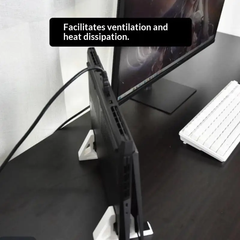 Laptop Vertical Stand Dual‑Use Desktop Holder With Anti‑Slip Strip For Laptop Tablet Phone Space‑Saving Upright Support Bracket