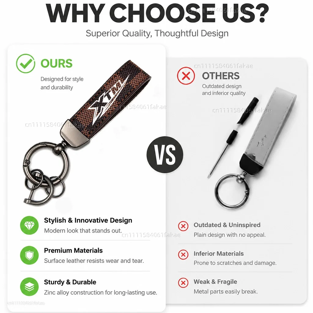 For Malaguti XTM 2008-2024 Motorcycle Keychain Leather Key Ring Custom Logo Gift for Rider Men Women Accessories view 4