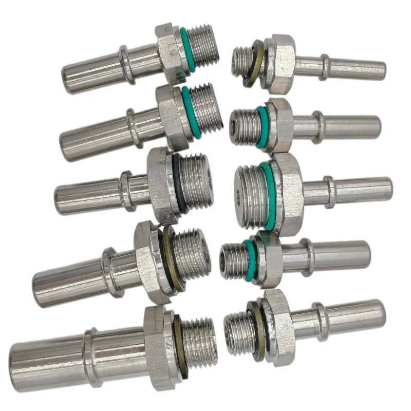 6.30 7.89 9.49 9.89mm 304 Edelstahl Steckverbinder Kraftstoffleitung Schnellverbinder Metallanschlüsse Metall-Steckverbinder 2 Stück – Detail 6