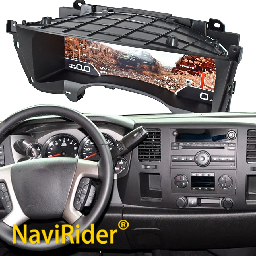 

Цифровая приборная панель Y LCD с экраном спидометра для Chevrolet Silverado GMC Sierra 2007-2013, виртуальный кластерный дисплей