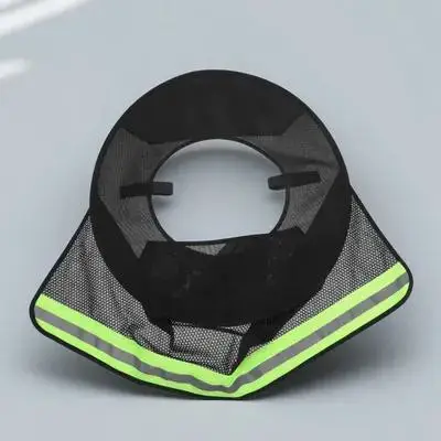 

Hard Hat Sun Protector Full Brim Neck Shade Breathable Mesh Reflective Strips Construction Worker Safety Gear Hard