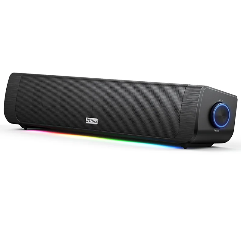 

20W High Power Bluetooth Speaker RGB Computer Soundbar 3D Surround Wireless Column Subwoofer Music Center Audio Laptop PC TV