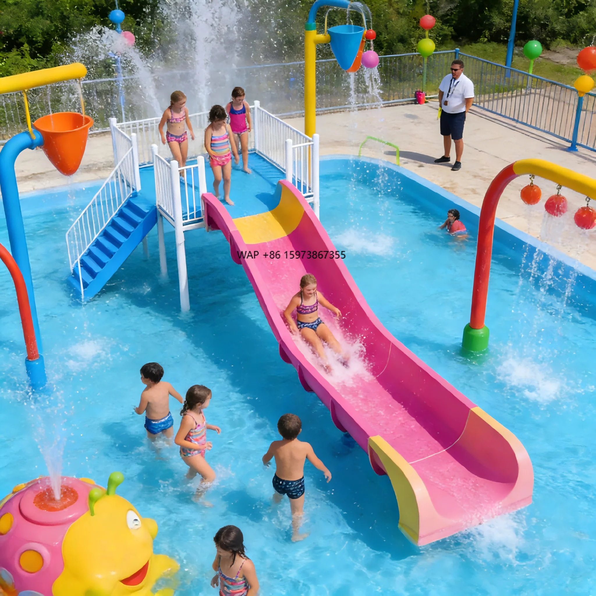 

Hot-selling durable fiberglass water slides, premium water park slides, suitable for outdoor commercial water parks