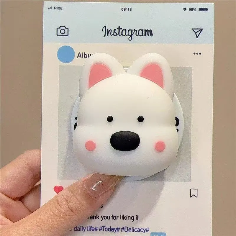

WestHighlandWhiteTerrier Dog For Magsafe Griptok Phone Magnetic Holder Support For iPhone For Samsung Foldable Case Stand