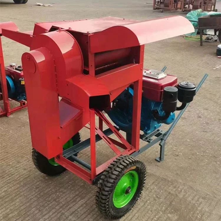 Agricultural Machinery Equipment Automatic Portable Manual Pedal Paddy Maize Threshing Wheat Rice Shellers Thresher Machine