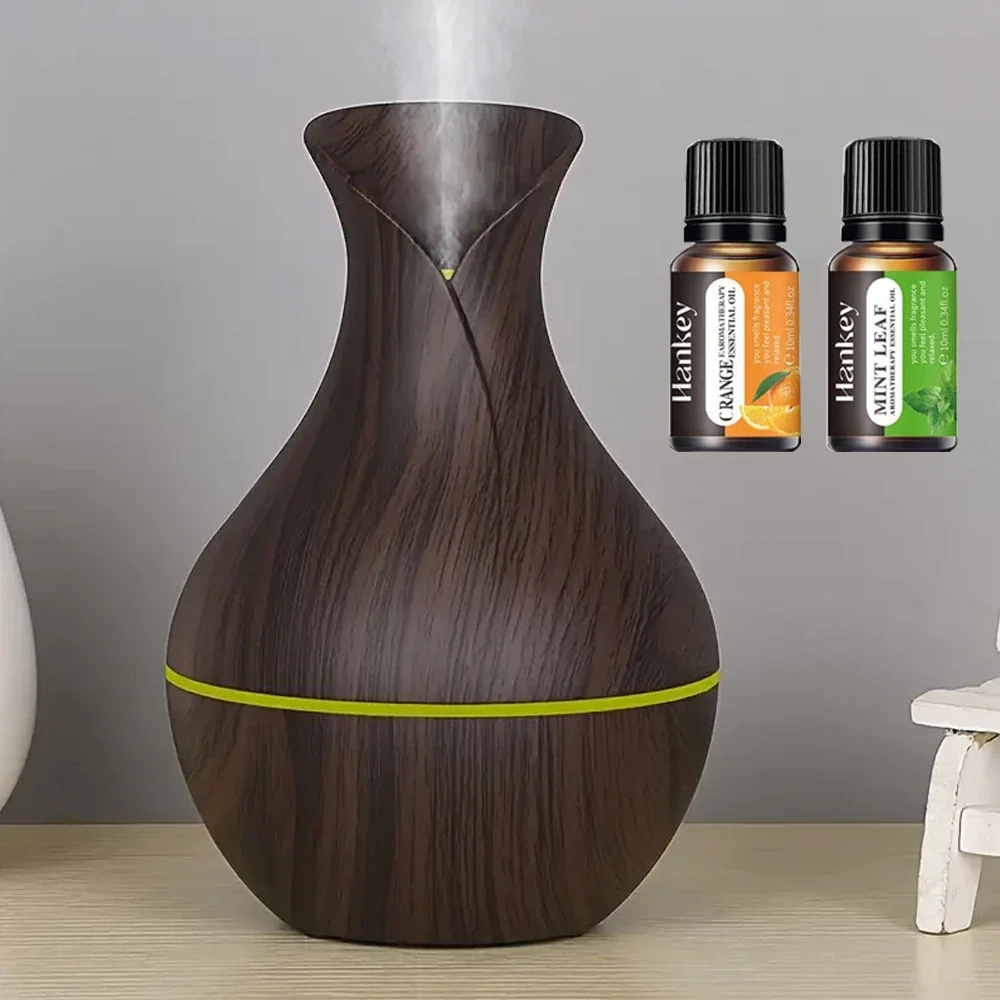 

Увлажнитель воздуха 300 мл для спальни, офисный диффузор с прохладным туманом с эфирным маслом, питание от USB, тихий ультразвуковой, декоративный и функциональный