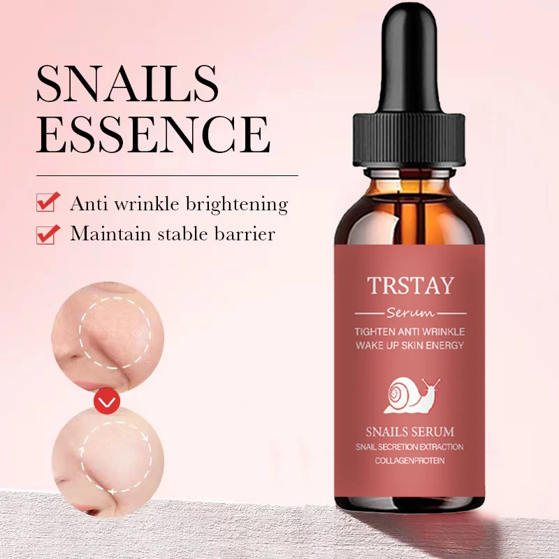 

snail collagen essence reduces fine lines, tightens skin, and improves damaged skin