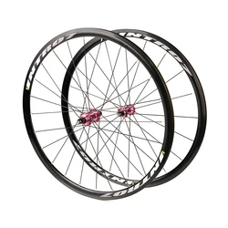 Intro7 Wheelset 700C 20H 24H Fixed Gear Wheel Sets Aluminum Alloy Pink Hub TFixie Bicycle Track Cycling Wheelsets