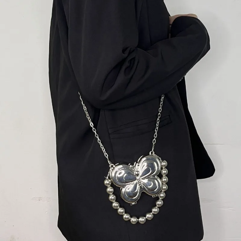 

Fashion Butterfly Shape Coin Purse Female New Lipstick Bag Niche Design Dinner Shoulder Chain Bag