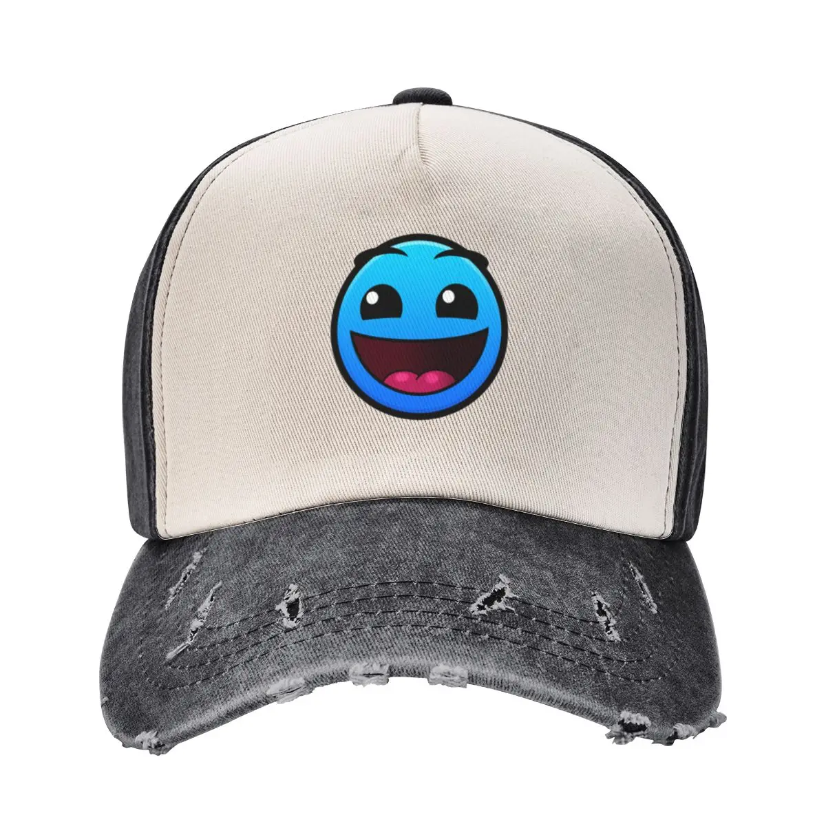 Geometry Dash Easy Baseball Cap Vintage tea Hat Men's Baseball Women's