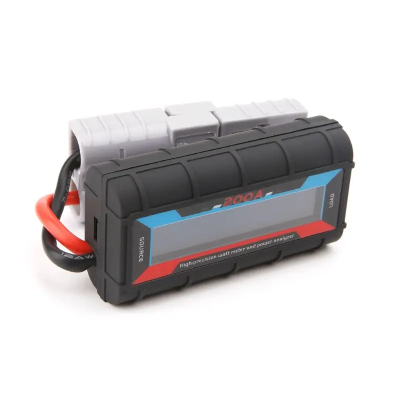 High Precision 200A Digital Watt Meter and Power Analyzer with Backlight for Anderson Plugs for RC Drone Motor Components