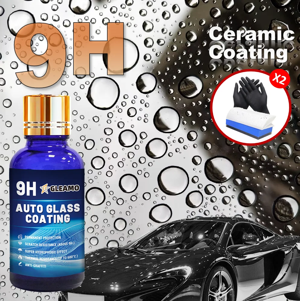 

Керамическое автомобильное покрытие 9H, нанокристаллический гидрофобный слой, длительный эффект, предотвращает появление царапин и пятен, жидкое покрытие