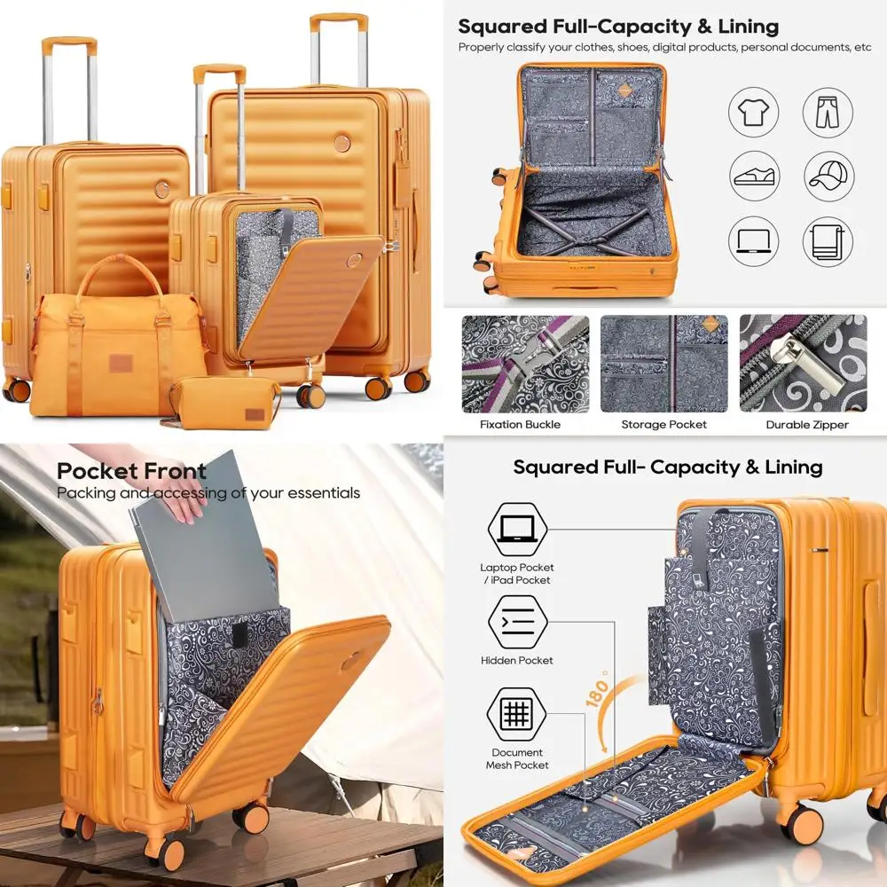 

Расширяемый комплект багажа omni PC Hardshell с вращающимися колесами, черный, 3 предмета (20/24/28)