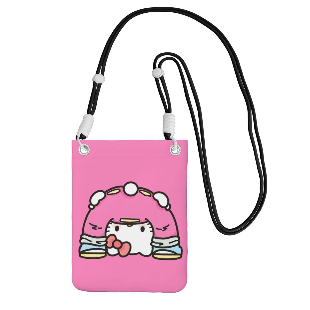 

Custom Hello Kitty Carry A Mobile Phone Bag Diagonally Men Women Cat Shoulder Crossbody Bag Detachable Shoulder Strap For Travel