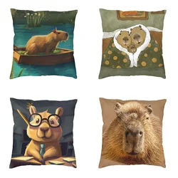 Capybara Home Cushion Cover Animal Pet Nordic Throw Pillow   Decor  Case