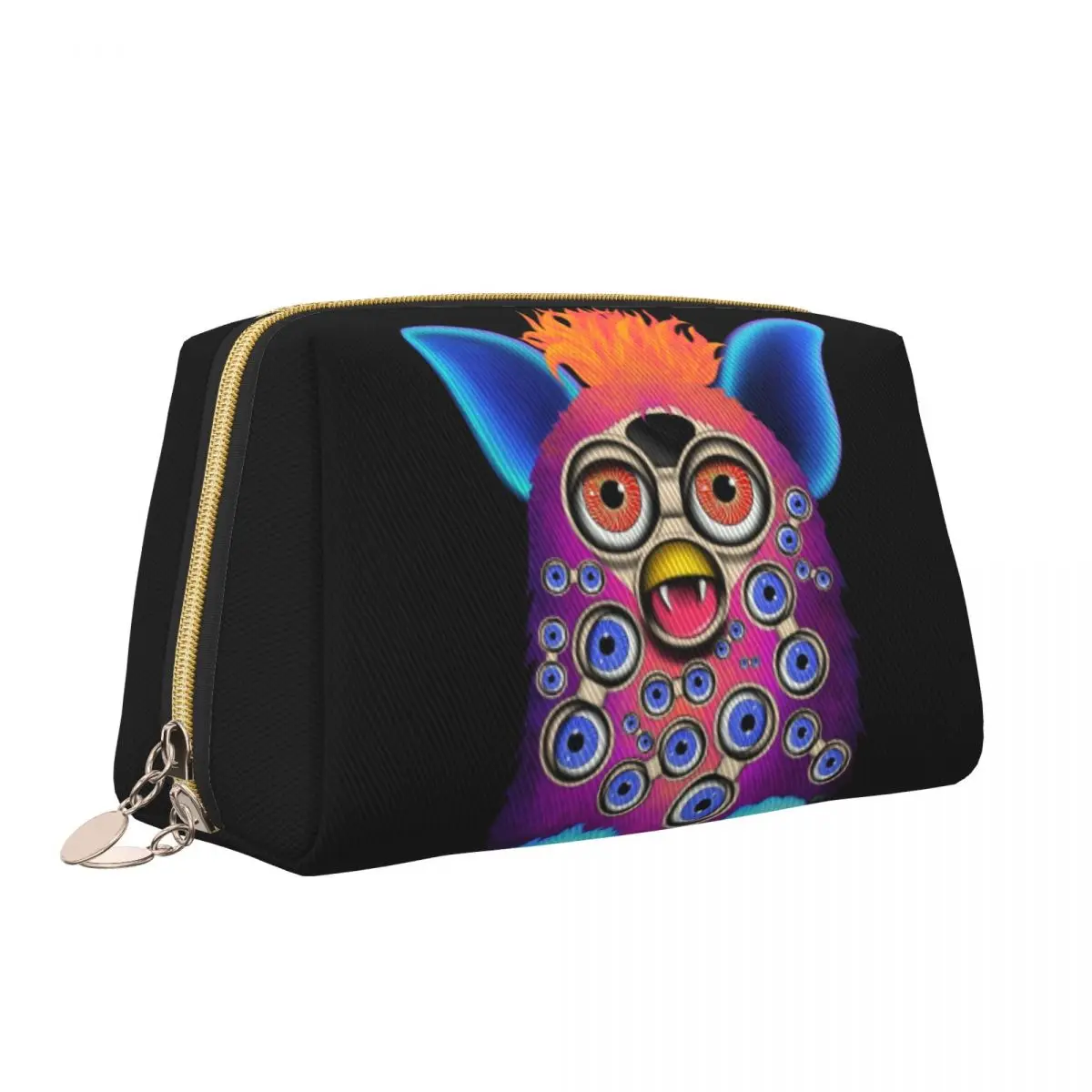 Nightmare Furbys Cartoon Robot Toys Cosmetic Bag Women Fashion Big Capacity Makeup Case Beauty Storage Toiletry Bags