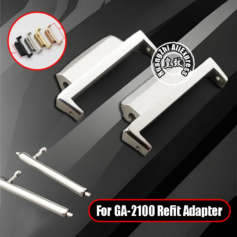 22 مللي متر الفولاذ المقاوم للصدأ محول ل كاسيو G-Shock GA2100 GA-2100 GAB2100 GM2100 حزام الساعات الإفراج السريع تجديد موصل الملحقات