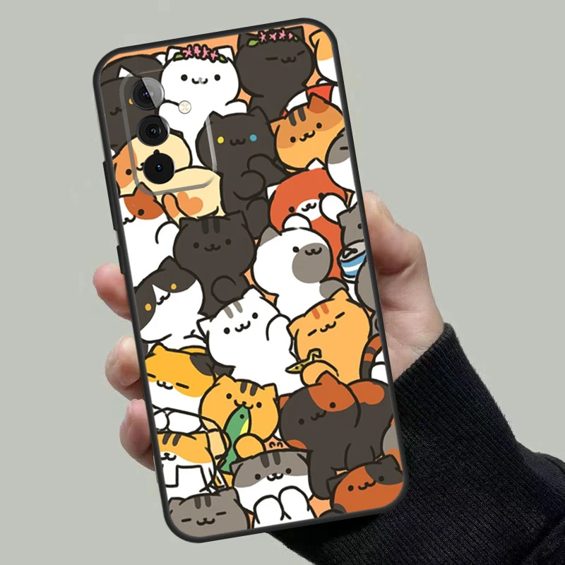 Neko Atsume For Samsung Galaxy A34 A54 A14 A24 A72 A52 A32 A22 A12 A51 A71 A13 A23 A33 A53 Phone Case