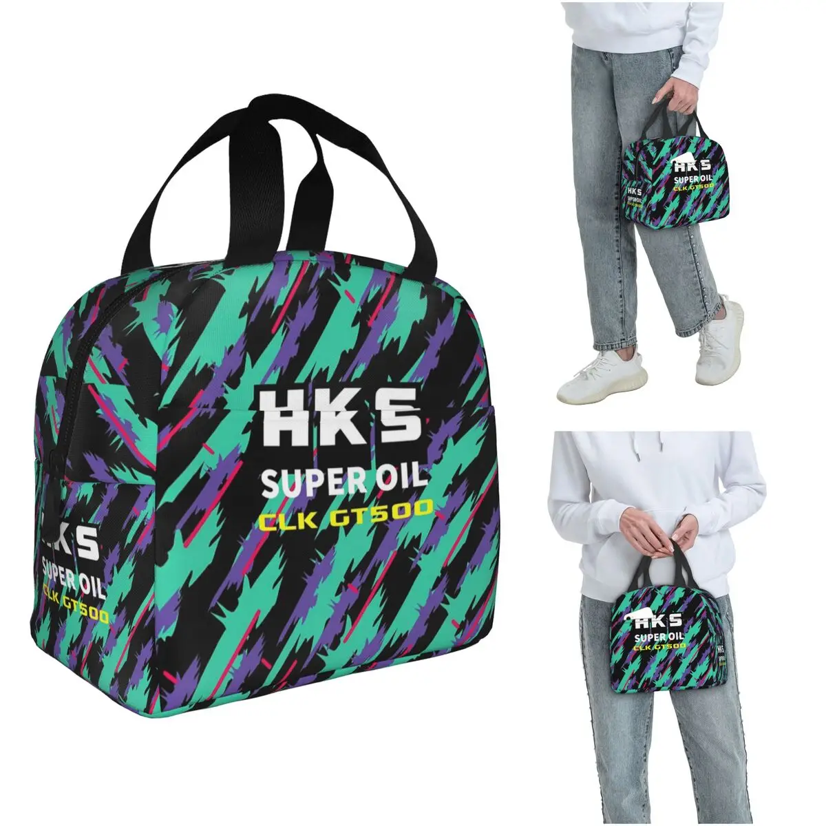 

HKS CLK Изолированная сумка для обеда для женщин Офисный холодильник Термальная коробка для еды Tote Герметичные коробки для завтрака Контейнер