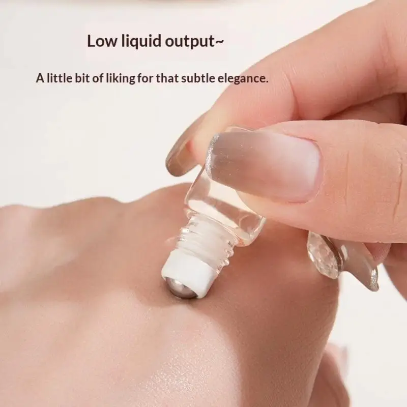 【WA】5 Pcs Portable Leak-Proof Glass Roller Bottles, Ideal For Storing Essential Oils, Perfect For Daily Personal Care Use