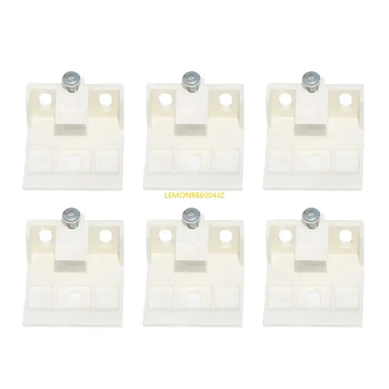 E7CD 6 Pacote pacote prático clipe cego para montagem segura da sombra 3/4 polegadas