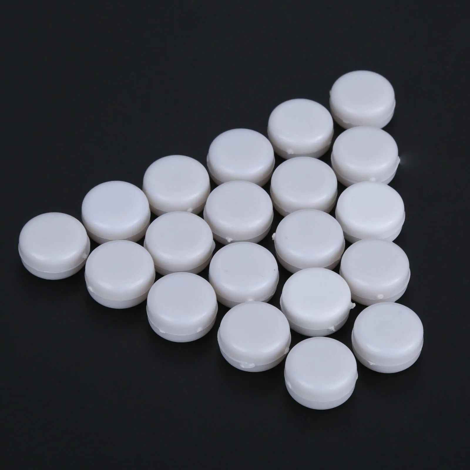 100Pcs Plastic Toy Rattle Box Repair Fixed Toy Sound Noise Maker Insert Squeakers for DIY Pet Toys Animal Puppet Doll White