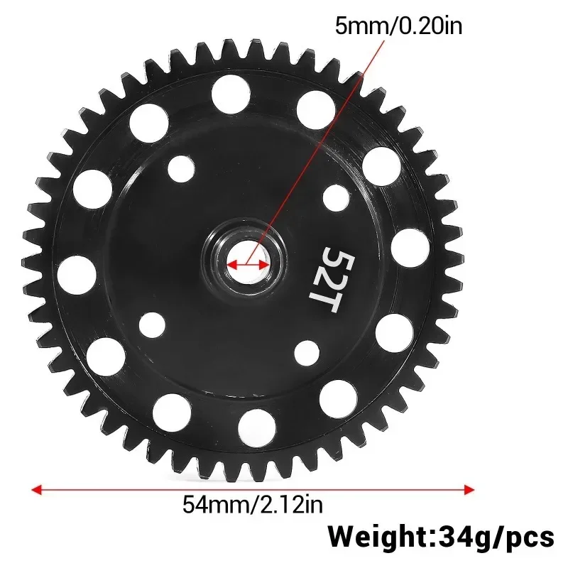 

1Pcs #AR310429 Steel HR M1 Spur Gear 52T Replacement Part for Rc Car Arrma 1/8 Karton Senton Outcast Talion