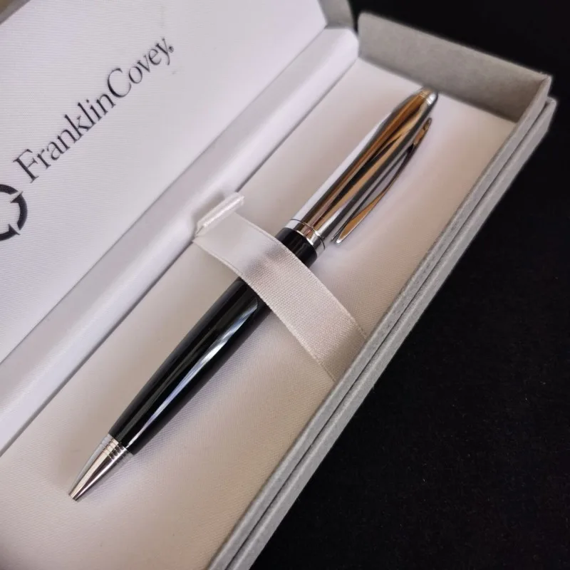 Silver Premium Metal Ballpoint Pen Black 1.0MM Business Office Gifts Business Rollerball Pen Stationery Back To School Writing